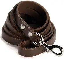 Leather Leash 6"
