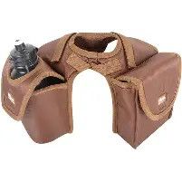 Lunch Bag Bottle Holder Brown