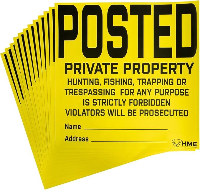 Hme Private Property Sign