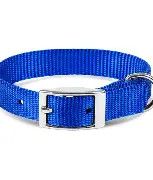 Nylon Dog Collar 1" Blue 23"