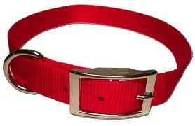 Nylon Dog Collar 1" red 19"