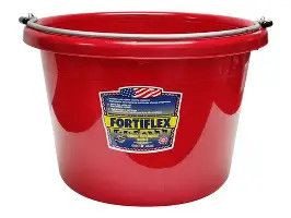 Pail Utility Red 8 Quart