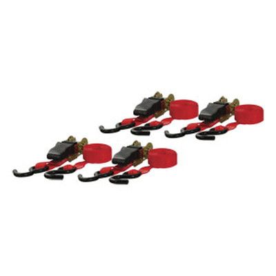 Ratchet Strap 1"x16' Red 4Pack