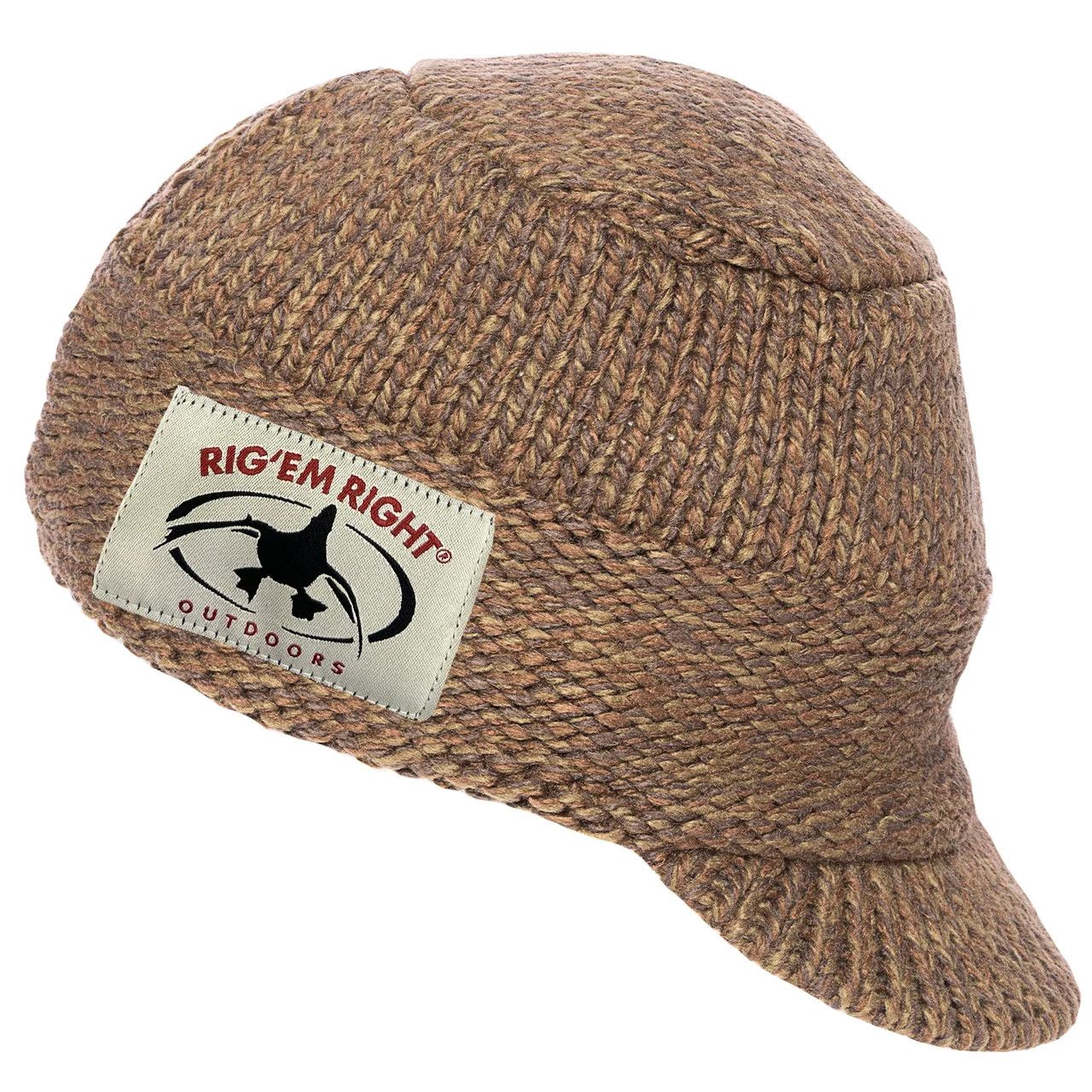 Rig Em Right Billed Beanie Olive Timber
