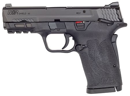 S&amp;W M&amp;P Shield EZ M2.0 Micro-Compact Frame 9mm Luger 8+1, 3.67" Black Armornite Steel Barrel &amp; Serrated Stainless Steel Slide, Matte Black Polymer Frame w/Picatinny Rail, Thumb/Grip Safety, Ambidextro