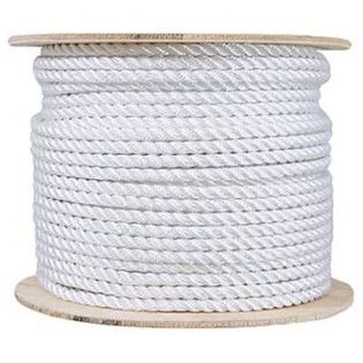 Rope Cotton Twisted White 3/8"