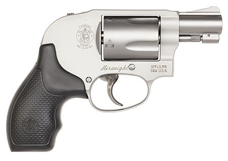 S&amp;W AirweightModel 638 *CA Compliant 38 Special + P 5 Shot 1.88" Stainless Steel Barrel/Cylinder, Matte Silver Aluminum Alloy J-Frame, Polymer Grip, Internal Lock, Concealed Hammer