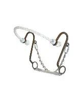 Short S Rope Hackamore Bit