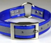 Sunglo Collar 1"  Reflective Blue 19"