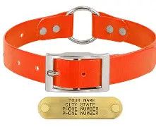 Sunglo Collar Center Ring Orange 1" x 19"