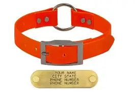 Sunglo Collar Center Ring Orange 1" x 25"