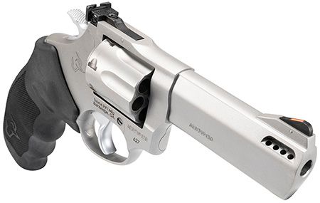 Taurus Tracker 627 Medium 357 Mag/38 Special +P 7 Shot 4" Matte Stainless Steel Barrel, Cylinder &amp; Frame, Black Ribber Grip, Transfer Bar Safety, Exposed Hammer