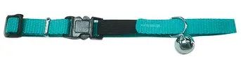Nylon Cat Collar 10" Turquoise