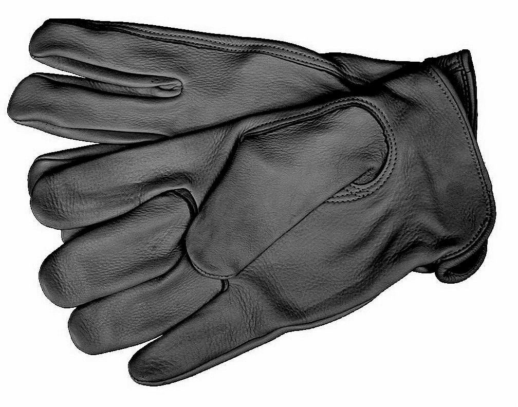 Women Deerskin Glove Lined Black 8