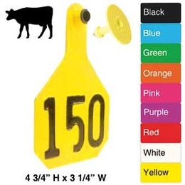 Y Tex Ear Tag Blanks Yellow Large #4