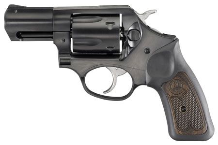 Ruger SP101 357 Mag 5rd 2.25" Blued Steel Barrel, Cylinder &amp; Frame, Black Rubber w/Wood Insert Grip, Transfer Bar Safety, Exposed Hammer
