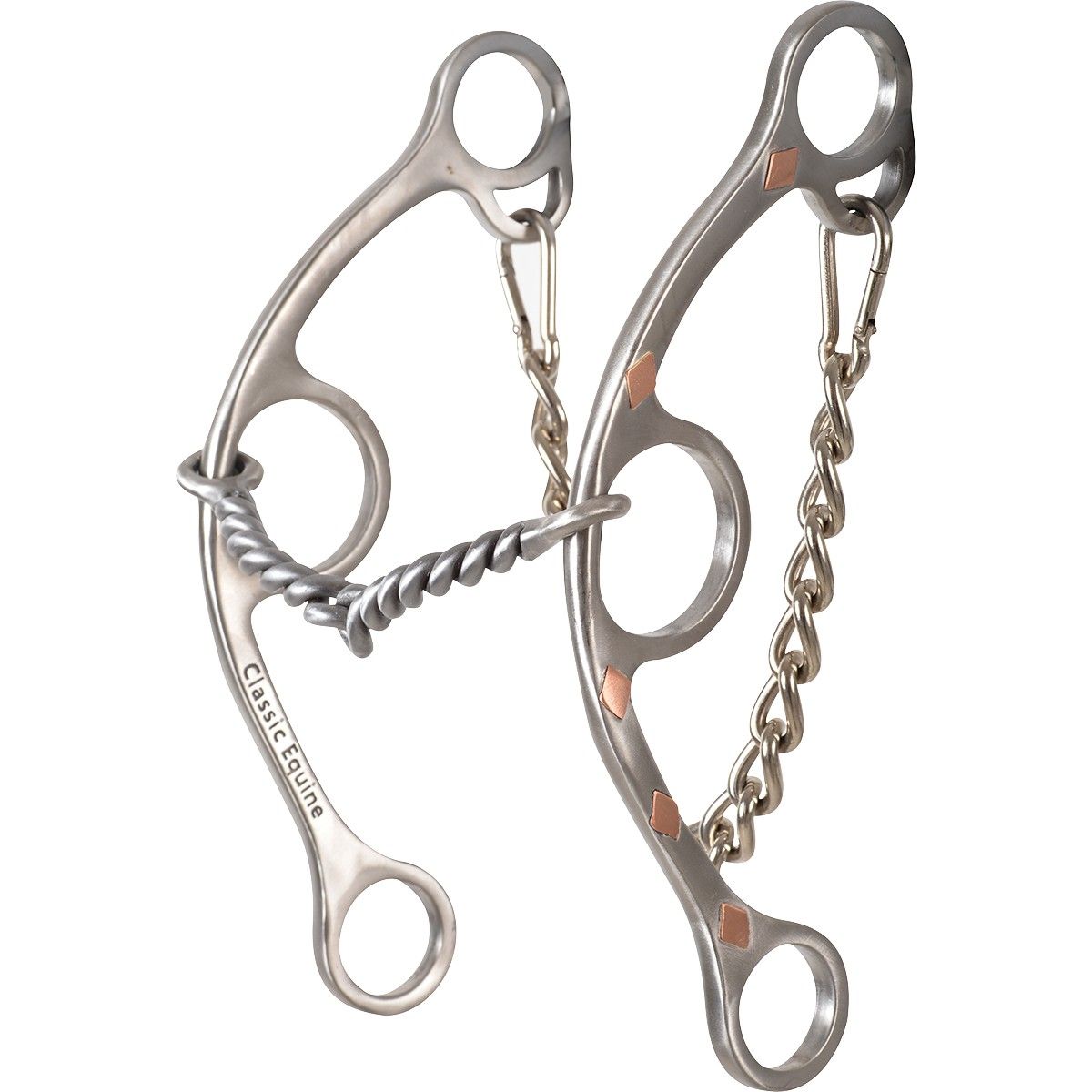 Sherry Cervi Diamond Shank Gag Barrel Bit with Twisted Wire