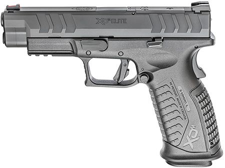Springfield Armory XD-M Elite OSP Full Size 10mm Auto, 16+1 4.50" Black Melonite Match Grade Barrel &amp; Optic Ready/Serrated Steel Slide, Black Polymer Frame w/Picatinny Rail, Adaptive Textured Grip, Am