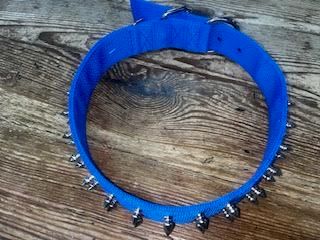 Valhoma Spike Collar 1" x 26" Blue