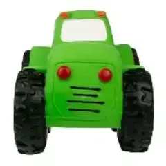 Latex Squeaker Green Tractor