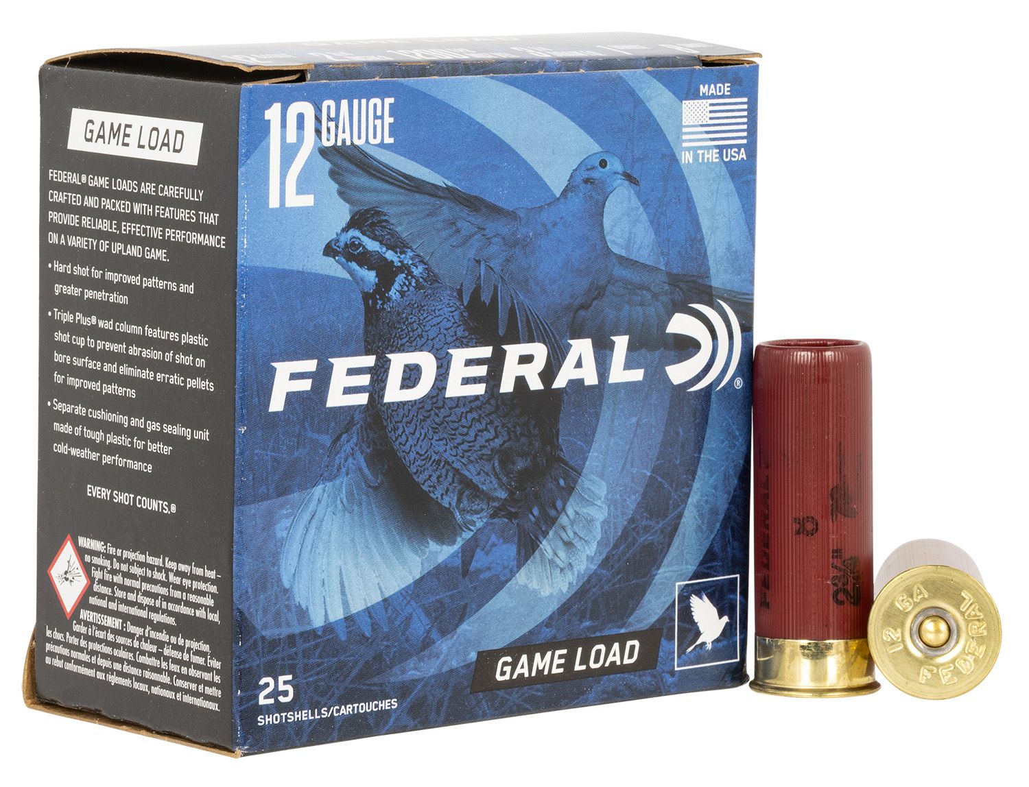 Federal Game-Shok Upland 12Gauge 2.75" 1oz #8