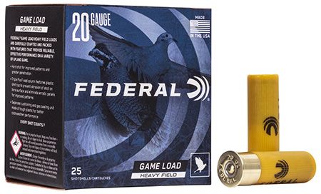 Federal H20075 Game-Shok Upland 20Gauge 2.75" 7/8oz #7.5