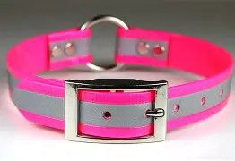 Sunglo Collar 1" Reflective Pink 27"