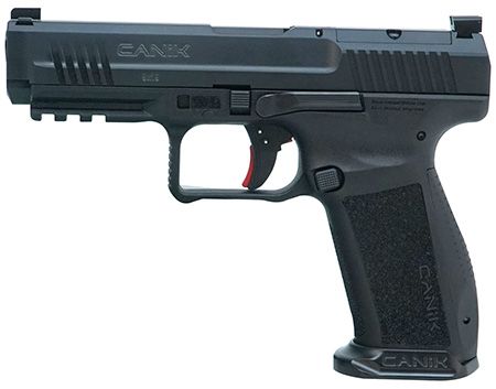 Canik Mete SFT Full Size Frame 9mm Luger 20+1/18+1, 4.46" Black Match Grade Barrel, Black Nitride Optic Ready/Serrated Steel Slide, Polymer Frame w/Picatinny Rail, Ambidextrous