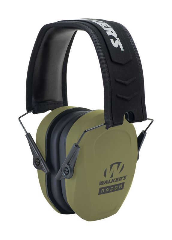 Walker's GWPRSMPASODG Razor Slim Passive Muff 27 dB Green