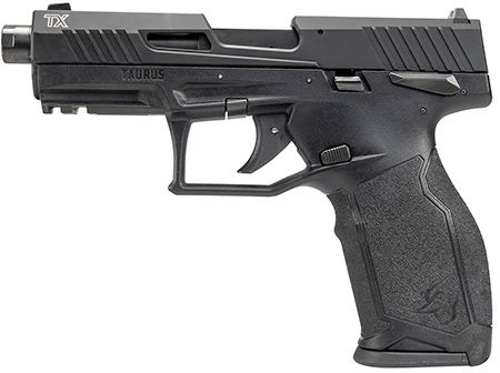 Taurus  TX22 Gen 2 Full Size Frame 22 LR 16+1/22+1 4.60" Matte Black Threaded Barrel, Black Hard Coat Anodized Serrated Slide, Adjustable Rear Sight, Black Polymer Frame w/Picatinny Rail