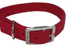 Valhoma Double Nylon Collar 1"x26" Red