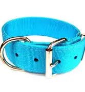Valhoma Double Nylon Collar 1"x24" Light Blue