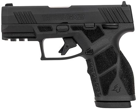 Taurus  GX2 Compact Frame 9mm Luger 13+1 3.38" Black Steel Barrel, Matte Black Serrated Alloy Steel Slide, Black Polymer Frame w/Picatinny Rail, Polymer Grip