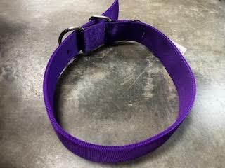 Valhoma Double Nylon Collar 1"x24" Purple