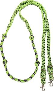 Barrel Rein Lime Green Purple 1"