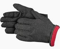 Jersey Glove Fleece Lined Large