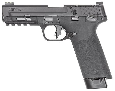 Smith &amp; Wesson M&amp;P 22x Full Size Frame 22 LR 20+1 4.10" Black Armornite Threaded Barrel, Black Armornite Optic Cut/Serrated Slide, Black Polymer Frame w/Picatinny Rail, Textured Grip