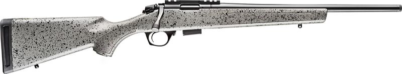 Bergara Rifles BMR005 BMR Full Size 17 HMR 5+1/10+1 20" Matte Blued Steel Threaded Barrel &amp; Drilled &amp; Tapped Steel Receiver, Fixed Gray/Black Speckled Synthetic Stock