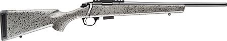 Bergara Rifles BMR005 BMR Full Size 17 HMR 5+1/10+1 20" Matte Blued Steel Threaded Barrel &amp; Drilled &amp; Tapped Steel Receiver, Fixed Gray/Black Speckled Synthetic Stock