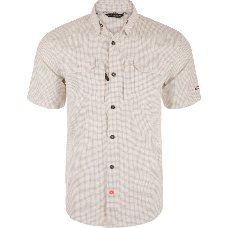 Drake Wingshooter Trey Grid Check SS Major Brown