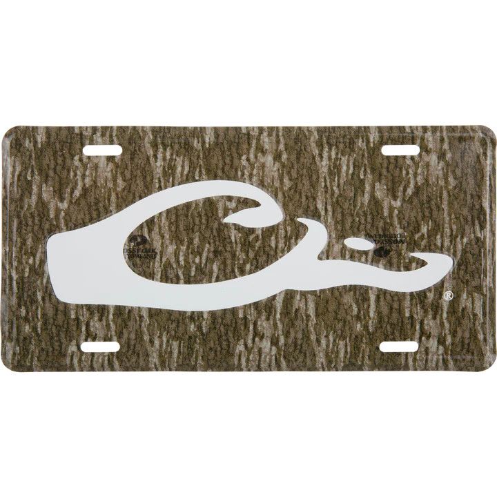Drake Logo License Plate Mossy Oake Bottomland