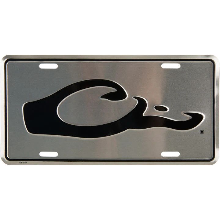 Drake Logo License Plate Silver