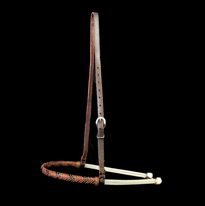 Premium Double Rope Noseband w/ Rawhide