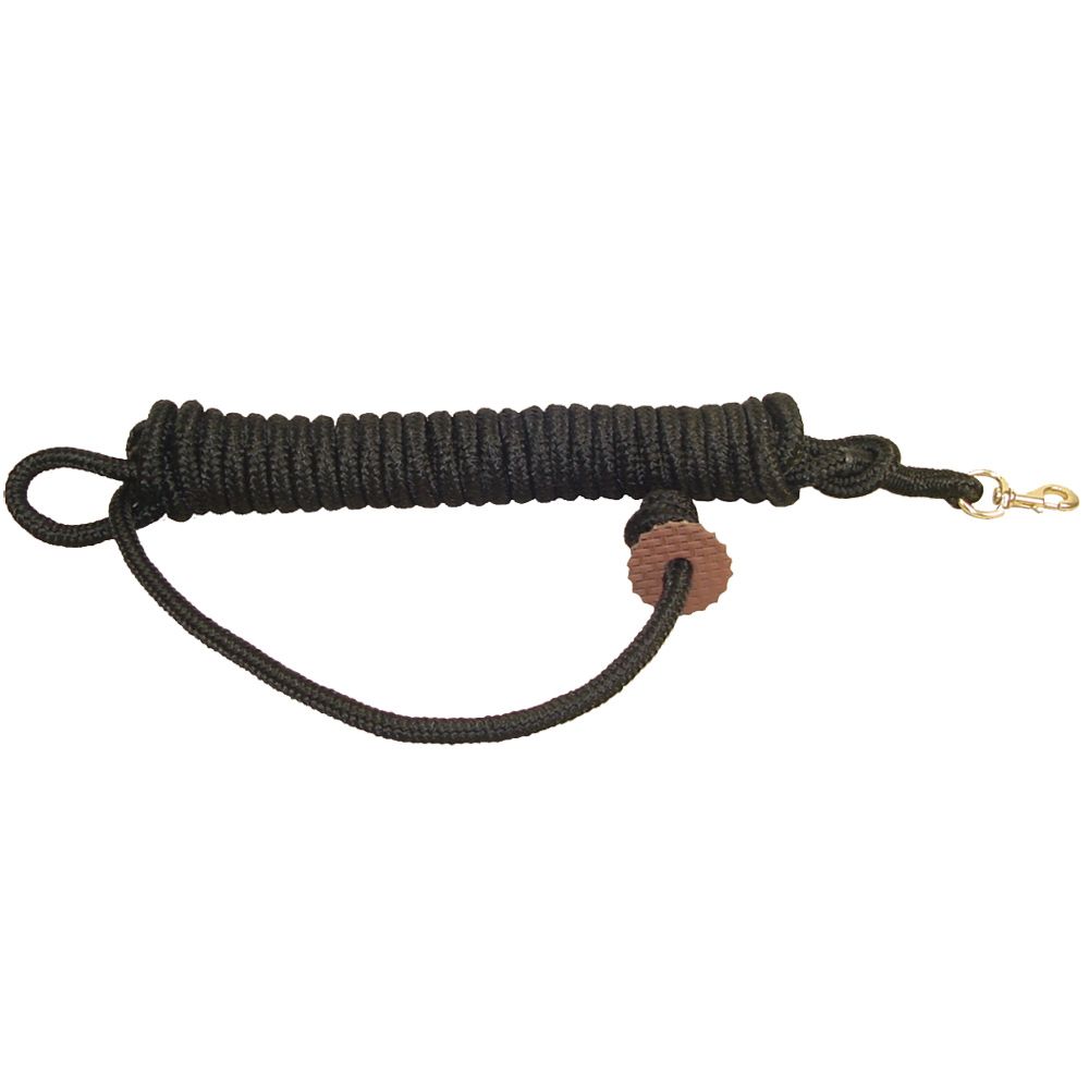Round Braided Lunge Line Black