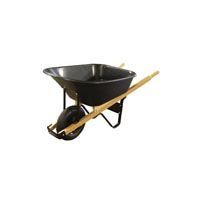 Wheelbarrow 6 cubic ft Black