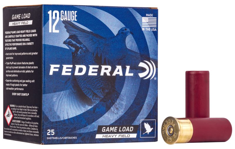 Federal H1236 Game-Shok Heavy Field 12Gauge 2.75" 1 1/8oz #6