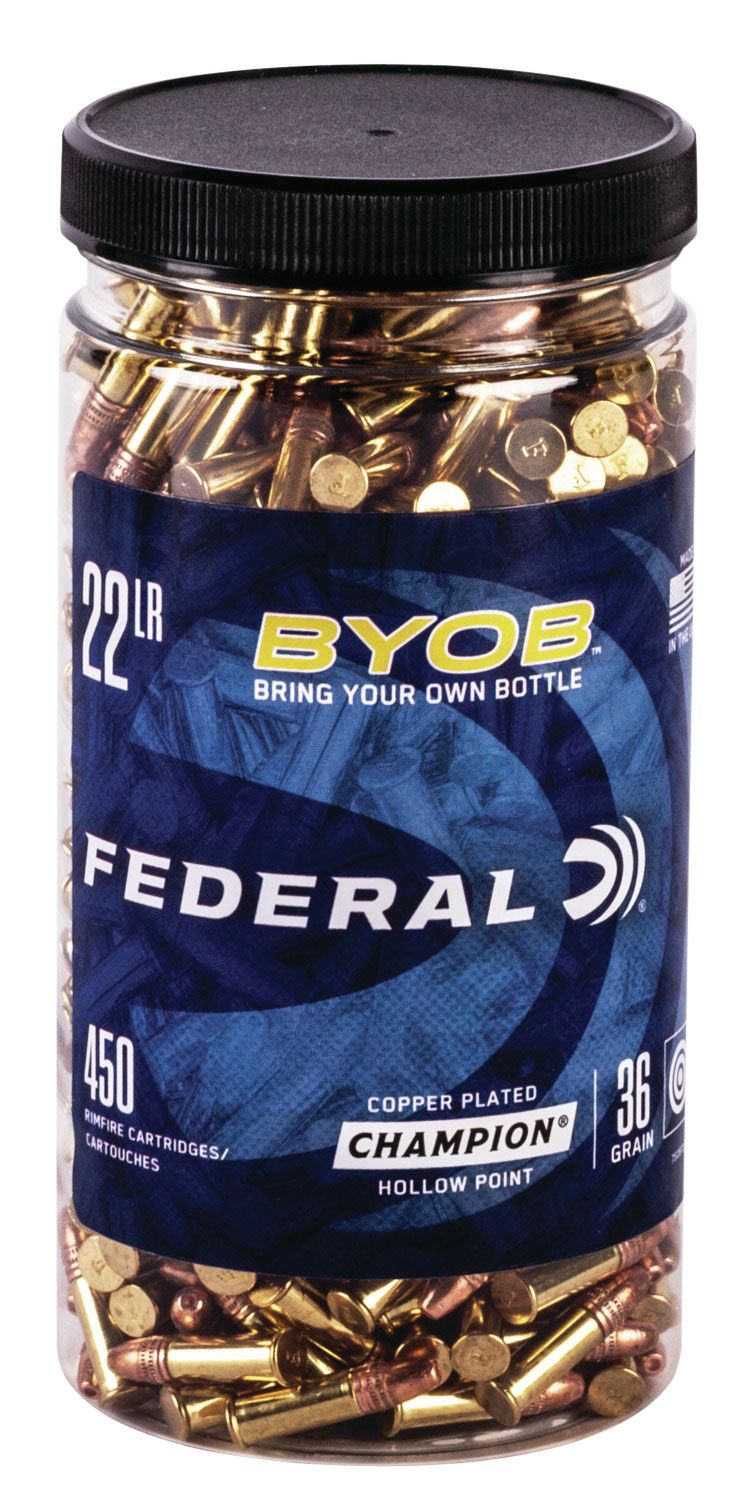 Federal 22LR 36gr Copper Plated Hollow Point 450 Per Box