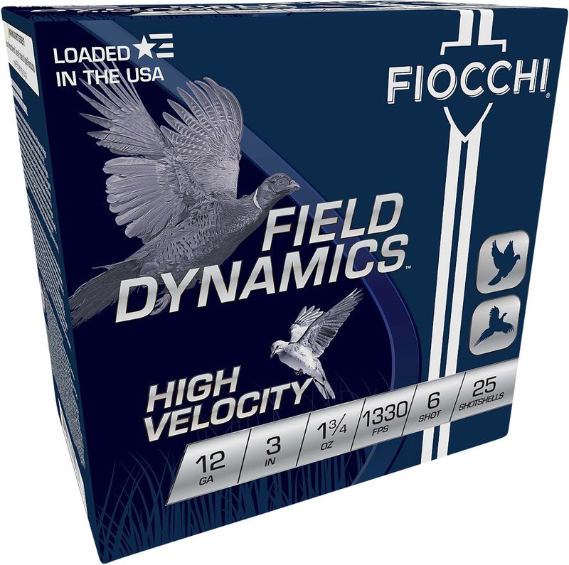 Fiocchi 123HV6 Field Dynamics High Velocity 12Gauge 3" 1 3/4oz #6