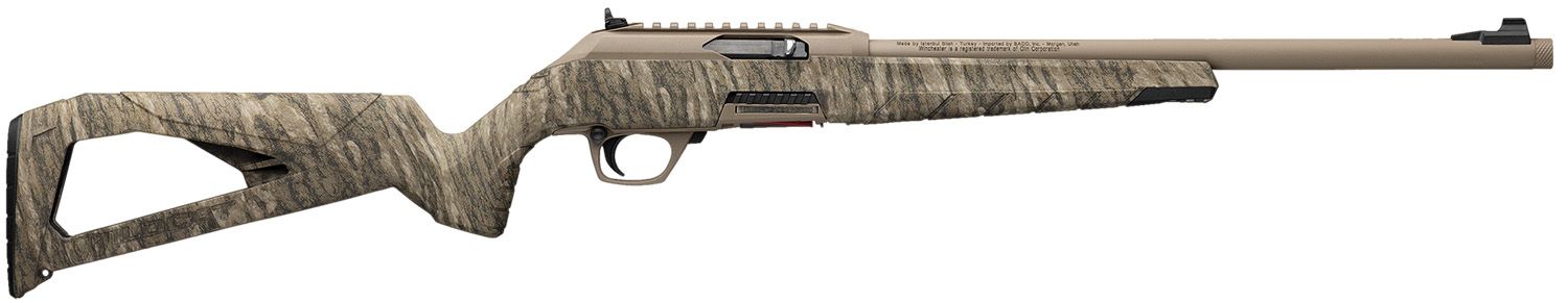 Winchester Repeating Arms 521164102 Wildcat 22 LR 10+1 16.50" Flat Dark Earth Perma-Cote Steel Threaded Barrel, Flat Dark Earth Picatinny Rail Polymer Receiver, Picatinny Rail Forend, Mossy Oak Bottom