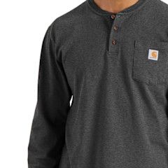 Carhartt WorkWear LS Pocket Henley Carbon Heather